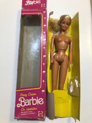 Vintage 1986 French Canadian Party Cruise Barbie Doll En Croisiere 3075 5
