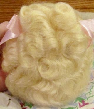 G388 Great Blond 9 - 10 " Mohair Wig Or French For Antique Bisque Doll