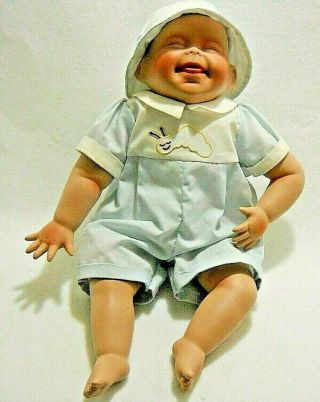 Kathy Hippensteel Baby Boy Doll 12 " Clothes And Hat Ashton Drake Tickles