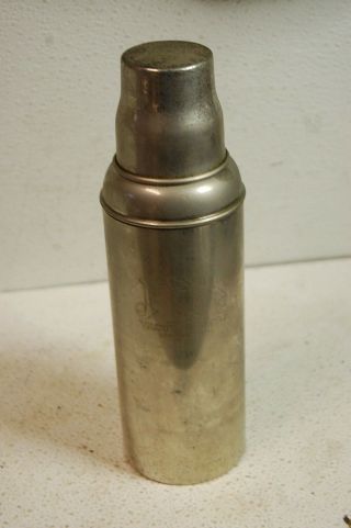 Vintage Janus Vacuum Bottle Antique Thermos Cork Seal Great Shape Picnic Model T