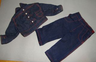 Vintage Terri Lee Doll Denim Jeans And Jacket