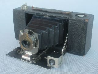 Antique Kodak No 2 - A Brownie Folding Pocket Camera (black Bellows)