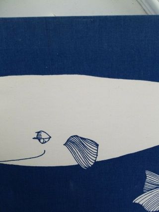 Vintage Marushka Whale Framed Art 4