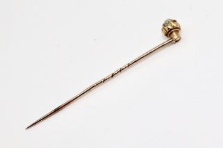 A Fine Antique Victorian 9ct Rose Gold 0.  23ct Old Cut Diamond Stickpin 14378 3