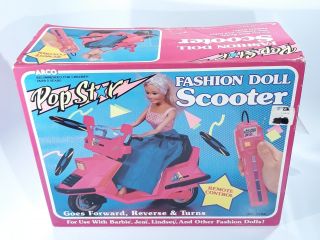 Vtg Arco Fashion Doll Scooter Remote Control Pop Star 1986 Barbie Size