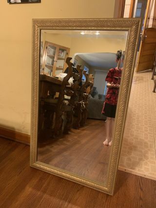 Large Full Length Floor Mirror Leaning Wall Leaner Living Bedroom Antique Gold 3
