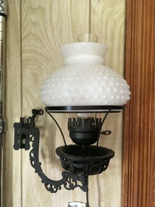 Vintage Cast Iron Decorative Victorian Wall Sconce Electric Lamp