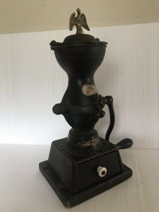 Antique Enterprise Mfg Co No.  1 Cast Iron Coffee Grinder Mill 1870 ' s Phila PA 5