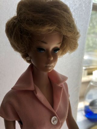 1958 Blonde Bubble Cut Barbie Doll Vintage Midge
