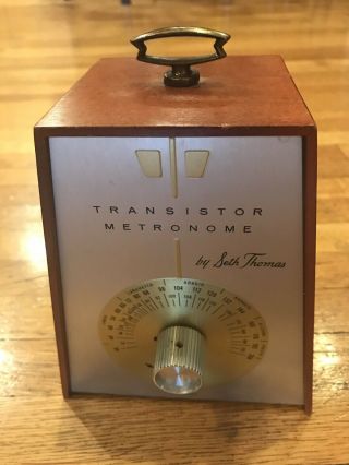 Vintage Seth Thomas Transistor Metronome Musical Timer E970 - 000 Battery