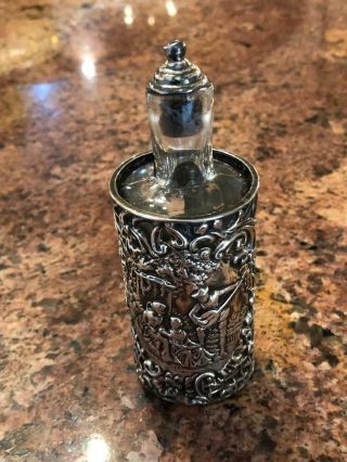 Antique Silver Scent Bottle Perfume