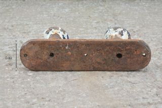 old iron boat yacht cleat rope tie bollard large double - POSTAGE 5