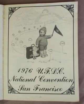Vintage 1976 Ufdc National Convention San Francisco 161 Page Souvenir Book