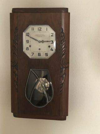 Veritable Chime French Wall Clock Aux Ouvriers Horlogerie Reunis De Besançon