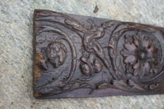 17th Century CARVED OAK PANEL of a GRIFFON,  FLEMISH Gothic carving 4