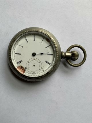 Vintage " The Success " Pocket Watch W.  Silverode Case - Reg May.  16.  81