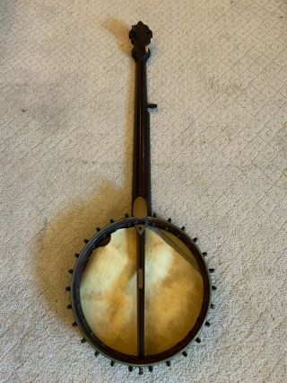 Vintage J.  B.  Schall Banjo.  Frame in,  however needs to be restored 3