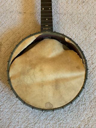 Vintage J.  B.  Schall Banjo.  Frame in,  however needs to be restored 4