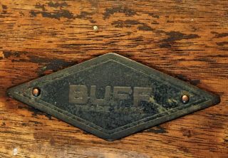 ANTIQUE EARLY 1900 ' s BUFF & BUFF MFG.  CO.  SURVEYOR BRASS TRANSIT 19198 & CASE 10