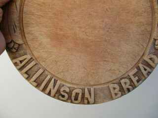 An Antique Carved Bread Board - Farmhouse Kitchenalia - ALLINSON BREAD - Advertising. 3