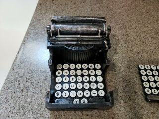 Antique Style Typewriter 5 Piece Coaster Set Beverage Drinks Author Gift