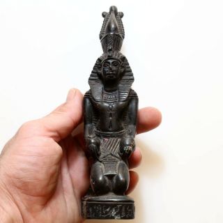 Perfect - Egyptian Vintage Hand Made Stone Pharaoh Statue