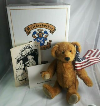 Teddy Roosevelt Knickerbocker Bear Morris Mitchom Bear Signed