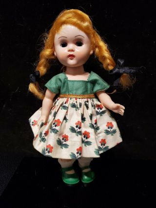 Vintage Vogue Ginny Doll Bkw Ml Tagged Flower Darling And Away We Go Dress (1956)