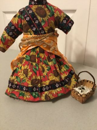 African - Tribal - Doll Dress For 17 - 18” Black Doll - Porcelain - Composition - Ceramic