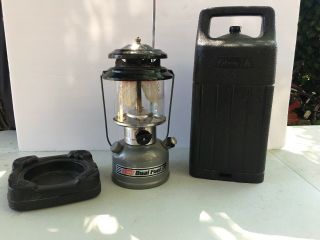 Vintage Camp Camping 1993 Coleman Lantern W/ Case Duel Fuel