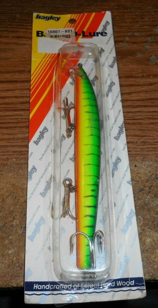 Vintage Bagley Bang - O - Lure 7/tough Lure/great Color/new On Card