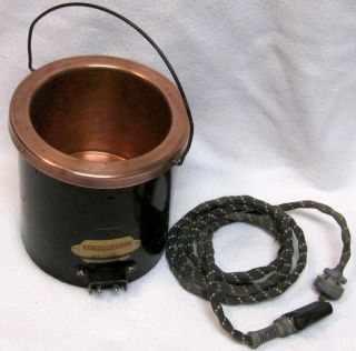 Antique Copper Hold Heet 2 Qt Automatic Electric Hot Hide Glue Pot G - 1152