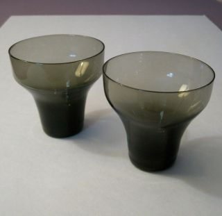 Pair Paul Mccobb Glass Water Tumblers,  Mid Century Modern