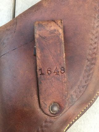 Antique Leather Flap Holster For Smith & Wesson J Frame Kit Gun 4” 3