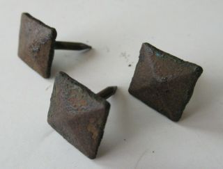 Set Of 24 Gustav Stickley Iron Pyramid Tacks