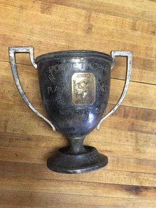Antique Pittsburgh Athletic Assoc 1920 Silver Loving Cup Point Trophy 2