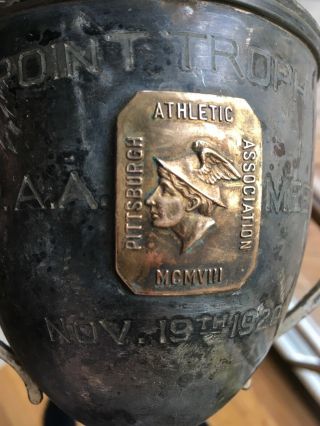 Antique Pittsburgh Athletic Assoc 1920 Silver Loving Cup Point Trophy 3