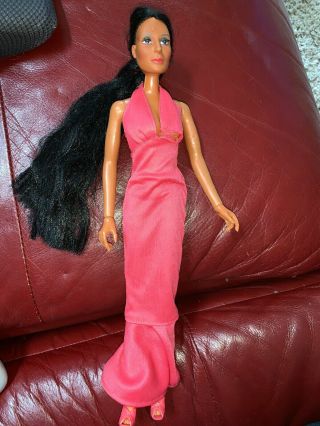 Vintage Mego 12 " Cher In Outfit With Shoes Movable Arms Legs