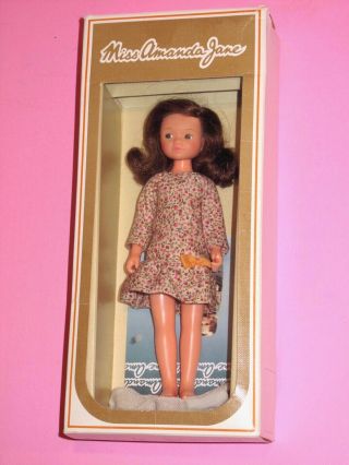Miss Amanda Jane - Vintage 7.  5 " Vinyl Doll W/ Box