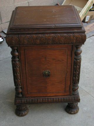 Antique - Vintage Furniture Wood Nightstand With Drawers