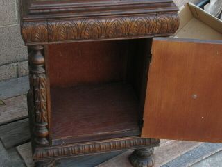 Antique - Vintage Furniture Wood Nightstand with Drawers 8