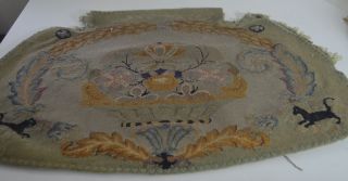 50 Off Antique French Hand Woven Floral Tapestry Piece Ss31