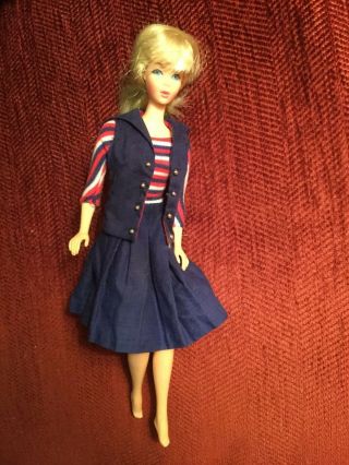 Barbie vintage 2 - piece red,  white,  and blue dress EUC 2