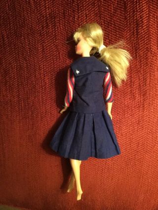 Barbie vintage 2 - piece red,  white,  and blue dress EUC 3