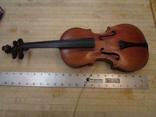 Antique Vintage Violin 1/2 Size For Restoration No Label