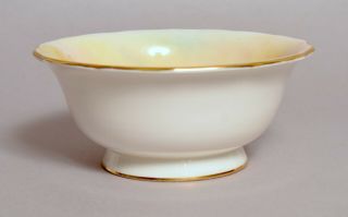 A VERY ATTRACTIVE ANTIQUE ROYAL WORCESTER CHINA ' HARRINGTON ' BOWL BY RUSHTON 4