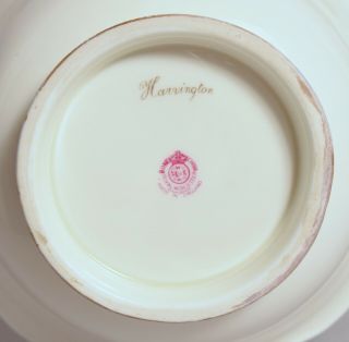 A VERY ATTRACTIVE ANTIQUE ROYAL WORCESTER CHINA ' HARRINGTON ' BOWL BY RUSHTON 5