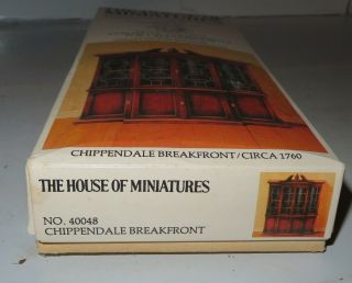 X - ACTO House Of Miniatures Chippendale Breakfront Kit 40048 Circa 1760 Started 5