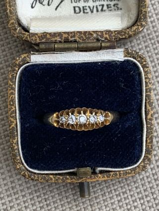 Antique Edwardian 18ct Gold Diamond Ring