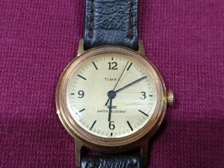 Vintage Timex Watch Unisex & Leather Band